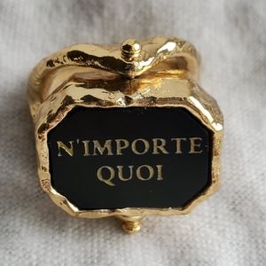 Alexis Bittar Swivel Flip N'Importe Quoi Ring EUC